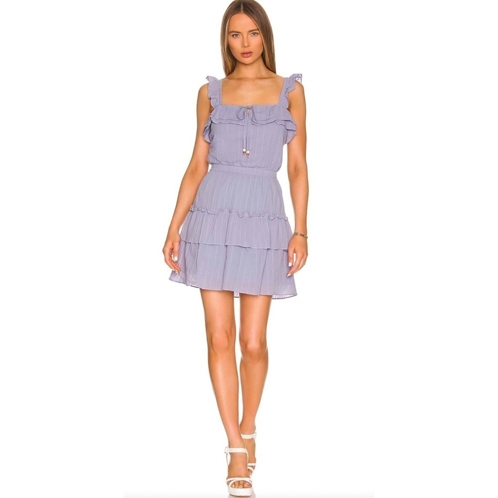 NWT Heartloom Revolve Rianne Dress in Pond light blue romantic tiered short S - Picture 5 of 14